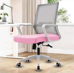 NEW IN BOX Stylish Pink Ergonomic Office Chair with Mesh Back & Lumbar Support
