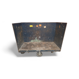 Large Industrial Metal Cart on Wheels