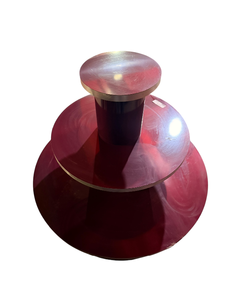 3-Tier Display Stand  Pedestal  42 x 44 Red w Metal Trim