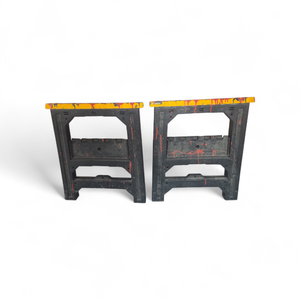 2 Saw Horses That Collapse  Or Hurdles for Your Kids