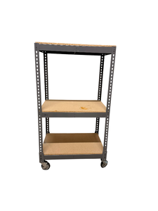 Mobile boltless rivet shelving unit