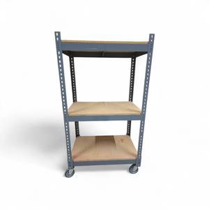 mobile boltless rivet shelving unit 36x24x67