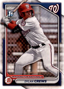 1st Bowman Dylan Crews Rookie Card Washington Nationals Top Prospect
