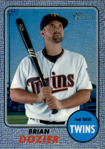 2017 Topps Heritage Brian Dozier Refractor Card