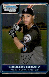 2005 1st Bowman Chrome Carlos Gomez Former Minnesota Twn