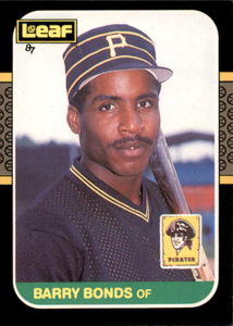 1987 Leaf Barry Bonds Rookie Card