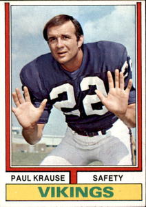 1974 Topps - Paul Krause #82