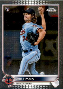 2022 Topps Chrome - Joe Ryan #48 (RC) Rookie