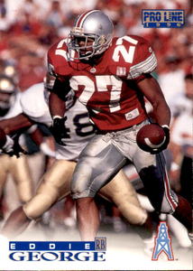 1996 Eddie George #347 1996 Pro Line Rookie Card