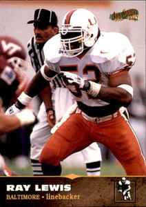 1996 Ray Lewis Rookie Card Pro Line