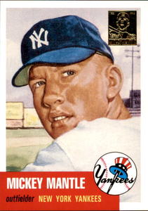 1996 Topps - Mickey Mantle #3 Reprint Vintage Card