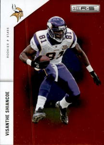 2011 Panini Rookies & Stars - Visanthe Shiancoe #86 Serial Numbered Insert Card
