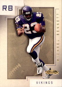 2001 Fleer Michael Bennett Serial #d Card 1500