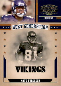 2005 Donruss Gridiron Gear - Next Generation Nate Burleson #NG-9 1000