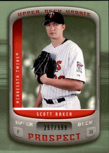 2005 Upper Deck Update - Scott Baker #160 599 (RC)