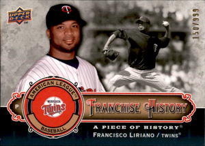 2009 Upper Deck A Piece of History - Franchise History Francisco Liriano #FH-FL 999