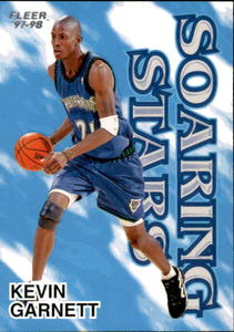1997-98 Fleer - Soaring Stars Kevin Garnett #6 SS Insert Card