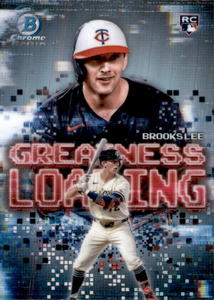 2025 Bowman Chrome Greatness Loading Brooks Lee Rookie Card