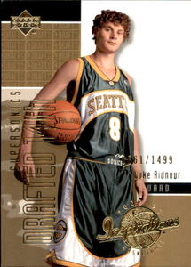 20023 Upper Deck Luke Ridnour Rookie Card Serial #d 1499