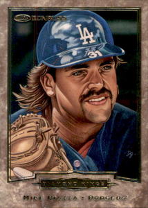 1997 Donruss Diamond Kings Serial #d Card Mike Piazza #d 10000