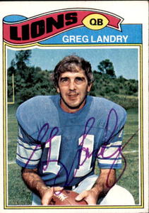 1977 Topps - Greg Landry #136 Autographed On-Card
