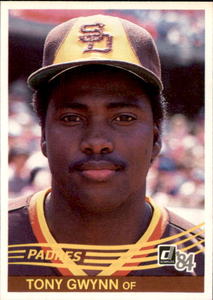 1984 Donruss - Tony Gwynn #324 2nd Year Card