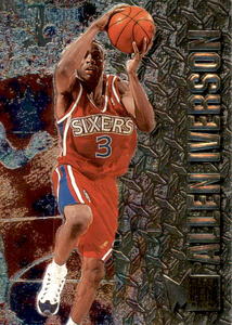 1996-97 Allen Iverson Base #201 1996-97 Fleer Metal