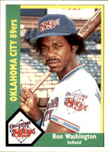 Ron Washington Minor League Card Legendary Baseball Coach