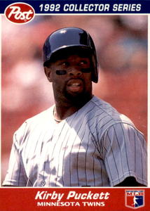 1992 Post Cereal Kirby Puckett Card