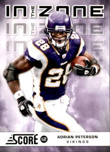2012 Score - In the Zone Adrian Peterson #7