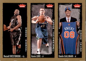 2009 Fleer Kevin Love and Russel Westbrook Rookie Card