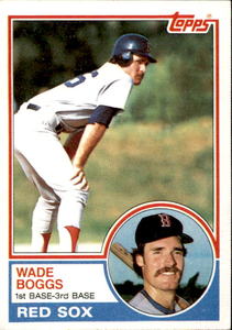 1983 Topps - Wade Boggs #498 (RC) Rookie Card