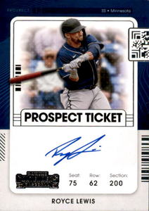 2021 Panini Contenders - Royce Lewis #PT-RL Autograph Rookie Card
