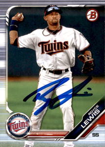 2019 Topps Royce Lewis On-Card Autograph Card
