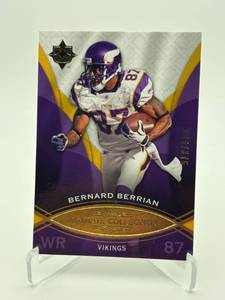 2009 Upper Deck Ultimate Bernard Berrian Serial #d 375