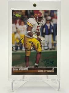 1995 Classic Pro Line Brian Williams Rookie Card On-Card Autograph Serial #d to 1175 Green Bay Packers