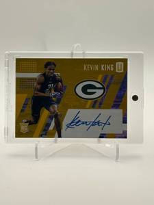 2017 Panini Unparalleled Kevin King Rookie Card Autograph Serial #d 49 Green Bay Packers