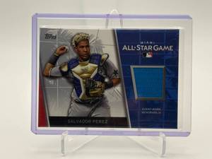 2017 All Star Stitches Game Used Jersey Card Salvador Perez