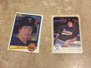 Frank Viola Rookie Card Lot, 2 Rookie Cards Fleer and Donruss