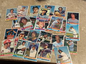 1976 Topps Vintage Baseball Card Lot, Lower Grade Cards