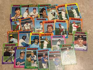 1975 Topps Vintage Baseball Card Lot, Lower Grade Cards