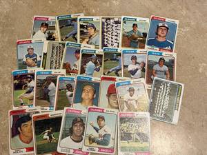 1974 Topps Vintage baseball Card lot, Lower Grade Cards