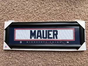 Joe Mauer Minnesota Twins Framed Collectible Plaque, Comes in Original Box, This is a Great Baseball Collectible to Hang on the Wall