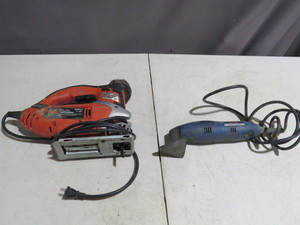 lot 17 image: Black and Decker Jig Saw and Ryobi Detail Sander