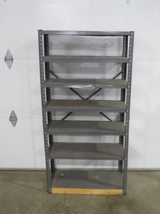 lot 18 image: 30 x 12 x 59 Metal Shelf