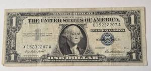 lot 55 image: Blue Note Silver Certificate - Series 1957