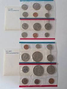 lot 79 image: US Mint Proof Sets from 1978 and 1979. 24 Coins