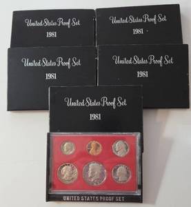 lot 85 image: 5 - 1981 United States Proof Set