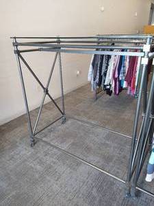 Heavy-Duty Rolling Clothing Rack