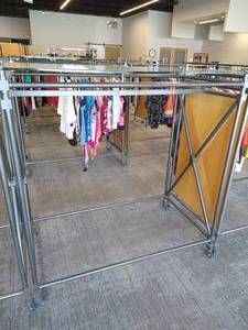 Heavy-Duty Rolling Clothing Rack